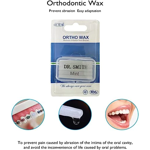 Wax Mint Orthodontic Wax (แว็กกันเจ็บ) 1ชิ้น Dr.Smith