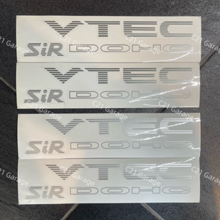 สติกเกอร์ VTEC DOHC แปะข้างรถ Honda Civic งานสกีนอย่างดี 1คู่