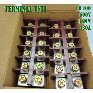 (ราคายกกล่อง 12ชิ้น) TR 100 TERMINAL UNIT เทอร์มินอลต่อสายขนาด 38mm² 600V 130A