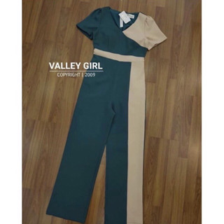 Valley Girl จั้มสูทขายาว สีเขียว ทูโทน ไซส์ M มือ2