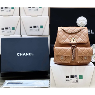 Chanel 23p Duma Backpack(Ori)VIP  📌หนังอิตาลีนำเข้างานเทียบแท้ 📌size 21x20x12 cm. 📌สินค้าจริงตามรูป หนังแท้คุณภาพVIP