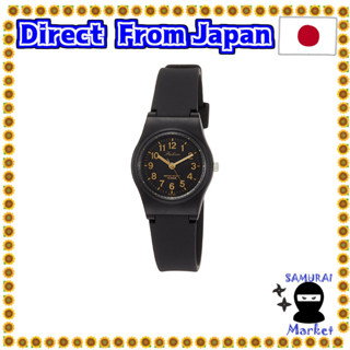 【Direct From Japan】 [Citizen Q &amp; Q] Watch Analog Waterproof Urethane Belt VP47-853 Ladies Black Gold