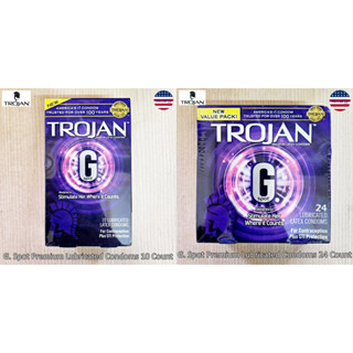 TROJAN® G. Spot Premium Lubricated Condoms ถุงยางอนามัย จีสปอร์ต