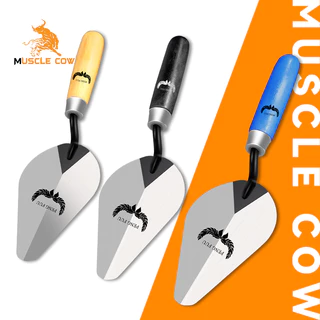MUSCLE COW เกียงสามเหลี่ยมเหล็ก 6" เกียงก่อ เกียงก่ออิฐ เกียงเหล็ก เกียงแหลม เกียงสามเหลี่ยม เกียง มีดฉาบปูน