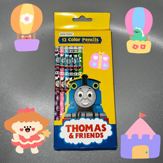 สีไม้ 12 สี Thomas and friends มือ 1 ไม่ได้ใช้งาน สามารถดูระดับสีได้ที่หน้าถัดไป ดินสอสี ระบายสี ศิลปะ วาดรูป สี ดินสอ