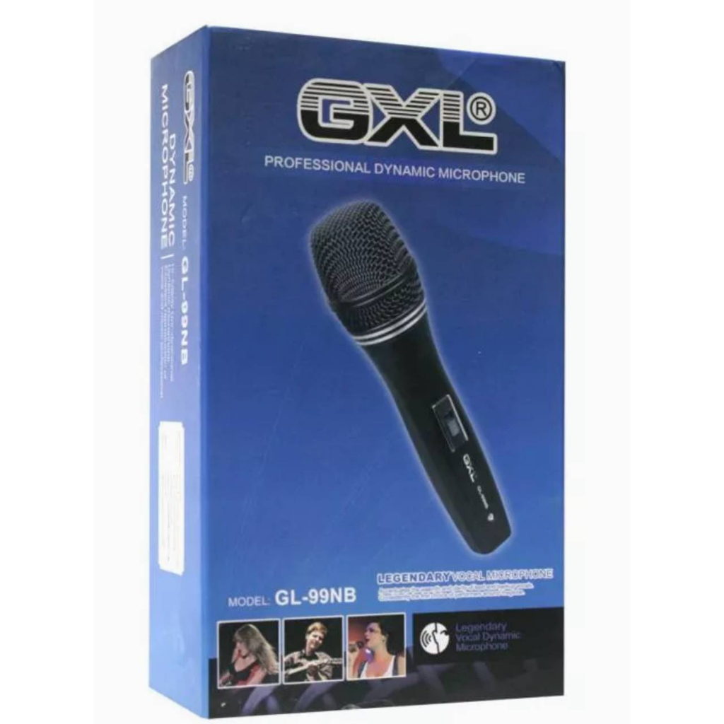 Microphone GXL ไมโครโฟน ร้องเพลง คาราโอเกะ GL-99NB (ฺBlack)