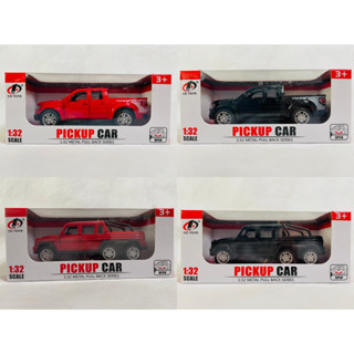 PICKUP CAR 1:32 METAL PULL BACK SERIES โมเดลรถกระบะ รถเล่นมือ รถของเล่น รถกระบะซิ่งสุดเท่ เปิดประตูได้ น่าเล่น น่าเก็บ