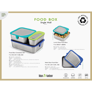 💚FOOD BOX SET💙  Single Wall 3 Size