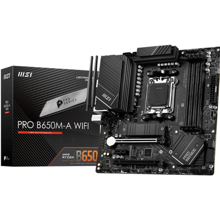 MSI PRO B650M-A WIFI DDR5 AM5 MAINBOARD