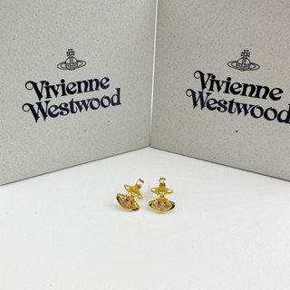 👛ของแท้💯% New! Vivienne Westwood Earring (❗️เช็คสต็อคก่อนสั่งอีกทีนะคะ📲)