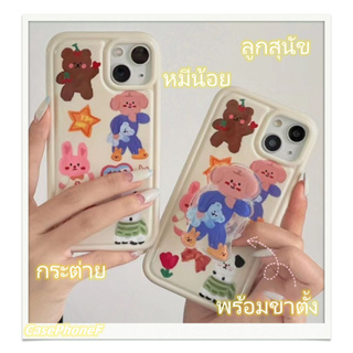 ✨ส่งของขวัญ✨เคส for iPhone 11 14 Pro Max Case for iPhone 12 13 ป้องกันการตก การป้องกัน สาวน่ารักหัวใจ การ์ตูน หวานสวย