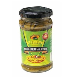 El sabor nacho sliced jalapenos 225 g.