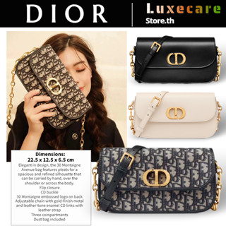 ดิออร์👜Dior 30 MONTAIGNE AVENUE Women/Shoulder Bag สุภาพสตรี/กระเป๋าสะพายไหล่/กระเป๋าสะพายข้าง/กระเป๋าสะพายโซ่