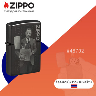 Zippo Founders Day Commemorative High Polish Black Ice Windproof Pocket Lighter , Zippo 48702 ลิมิเต็ด อิดิชั่น