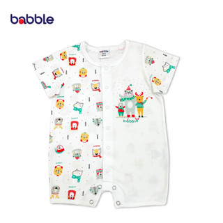 BABBLE จั้มสูทขาสั้น บอดี้สูทเด็ก อายุ 3 เดือน ถึง 12 เดือน คอลเลคชั่น Snow Bear (BDRL)