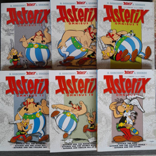 หนังสือการ์ตูนภาษาอังกฤษ ยอดนิยม แนวผจญภัย ของนักรบ Asterix เซต 6 เล่ม