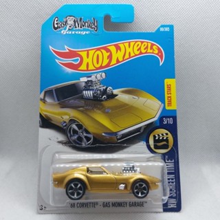 รถเหล็ก Hotwheels 68 CORVETTE GAS MONKEY GARAGE (ib18)