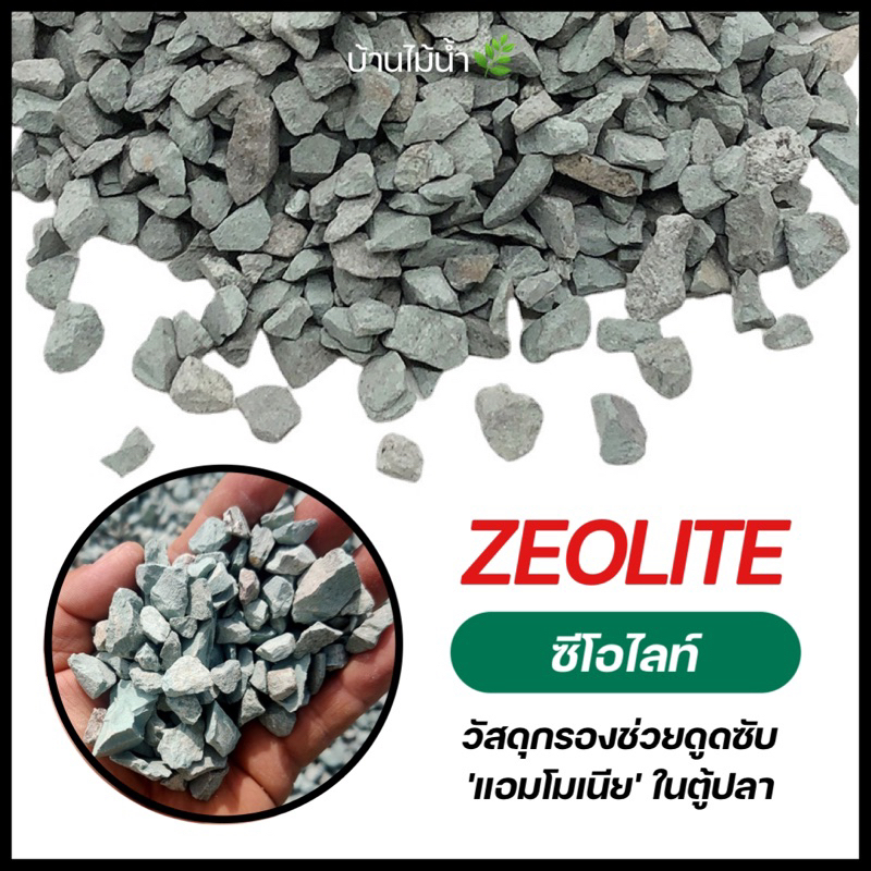 วัสดุกรอง มีเดีย ซีโอไลต์ Zeolite ช่วยดูดซับแอมโมเนีย ย่อยสลายกลายเป็นไนไตรท์ แบ่งขาย ตู้ปลา ตู้ไม้น้ำ | บ้านไม้น้ำ