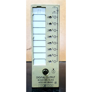 SIEMENS 6ES5 441-8MA11 SIMATIC S5 DIGITAL OUTPUT MODULE E-STAND 04 8X24VDC/0.5A (43542)