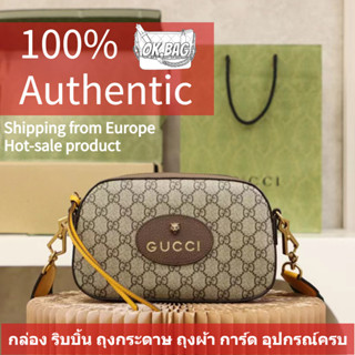 👜กุชชี่ GUCCI กระเป๋า Neo Vintage GG Supreme Messenger Bag สุภาพสตรี กระเป๋าสะพายไหล่