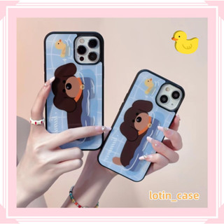 🎁ส่งของขวัญ🎁เคสไอโฟน สำหรับ 11 13 for iPhone Case 14 12 Pro Max  น่ารัก ว่ายน้ำ ลูกสุนัข กันกระแทก ปกป้อง เคสโทรศัพท์