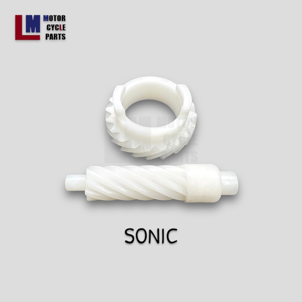 เฟืองไมล์ HONDA SONIC เฟืองไมล์พลาสติก ชุดเฟืองไมล์ (เฟืองไมล์+ตัวหนอน)