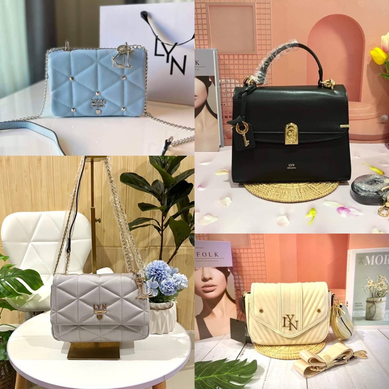 โล๊ะสต๊อก ส่งท้ายปีรวมงาน sale กระเป๋าสะพายข้าง lyn / CK / guess สินค้าใหม่ทุกใบ