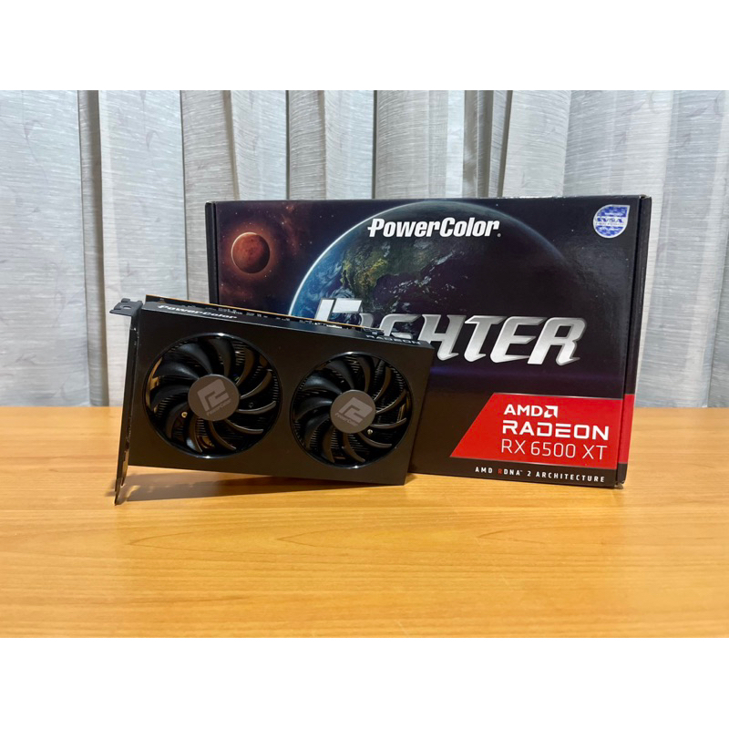 การ์ดจอ Rx6500xt powercolor (มือ2 ปก.2ปี+)