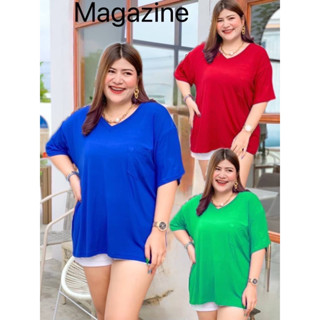 M141 เสื้อยืด เสื้อสาวอวบ อ้วน Bigsize Plussize XXL