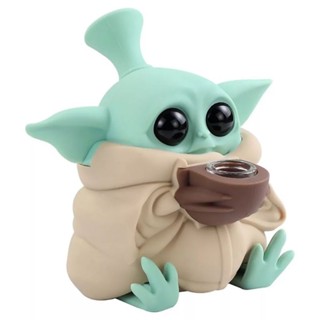 (ส่งจากไทย) moonback yoda pipe บ้องน่ารัก บ้องซิลิโคนน่ารัก ทนความร้อน บ้องโยดา