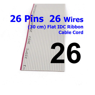 26 Pin 26 Wire Flat IDC Ribbon Extension Cable Cord (30cm.)