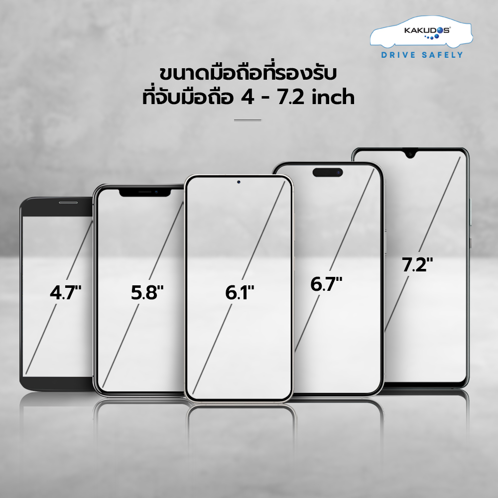[โค้ดลด KAKUDEC60 ลด60] KAKUDOS 258 ที่วางโทรศัพท์ในรถยนต์ สำหรับติด คอนโซล/กระจก | ประกันศูนย์ - รูปที่ 4