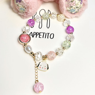 𝗽𝘂𝗿𝗽𝗹𝗲 𝗱𝗼𝗴♡ กำไลข้อมือ✨♡ สายยางยืดค่ะ 🫧