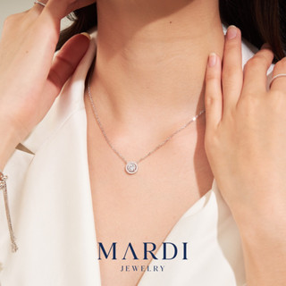 Mardi Jewelry สร้อยคอเงินแท้ 925 Royal Circle Necklace 9mm