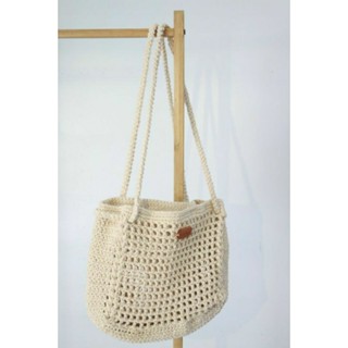 กระเป๋าสะพายข้าง กระเป๋าถัก handmade สไตล์มินิมอล