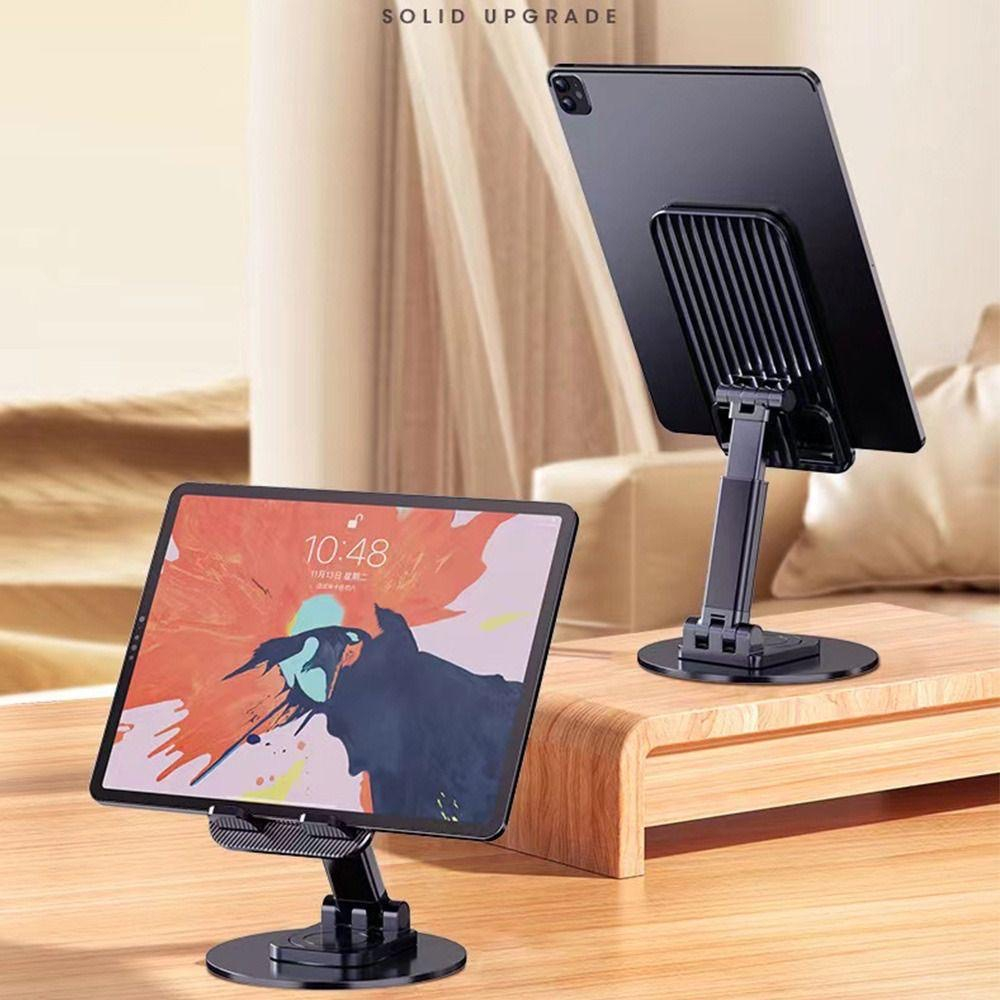 ที่วางโทรศัพท์ Phone holder ฐานหมุนได้ X-6 อลูมิเนียมอัลลอยด์รองรับโทรศัพท์ตั้งโต๊ะแท็บเล็ต พับได้ พกพาสะดวก น้ำหนักเบา