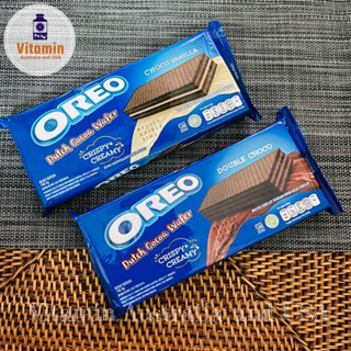 Oreo Wafer Double Cocoa เวเฟอร์โอริโอ้ รสวนิลา และ รสช็อคโกแลต ขนาด140กรัม