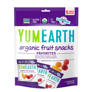 Yum Earth Organic Fruit Snacks Favorites - ขนมเยลลี่ผลไม้ออร์แกนิค