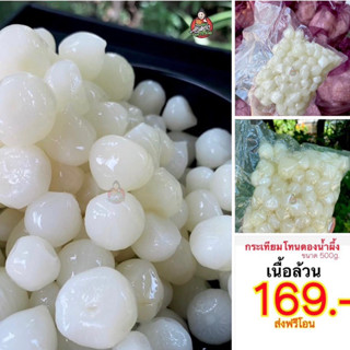 กระเทียมเนื้อล้วน แพคละ 169฿ ส่งฟรี น้ำหนัก ครึ่งกิโลจ้า