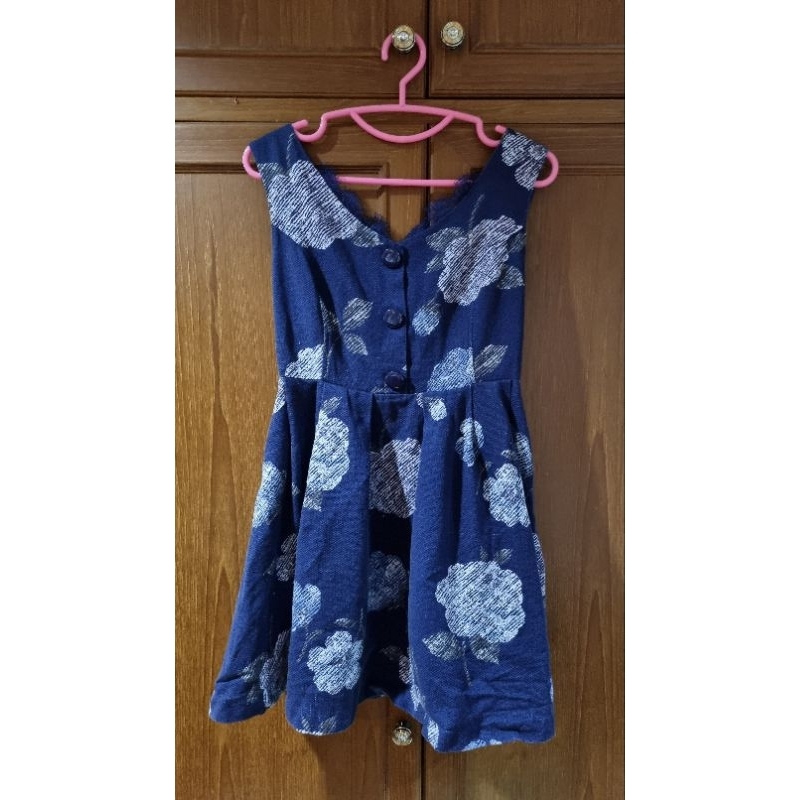 Dress​ 🎀​ Liz​lisa​ น้ำเงิน​กรมดอก​ so​ cute💗