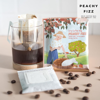 Peachy Fizz กาแฟดริป แบบซอง (Drip Coffee Bag : Blend Coffee)