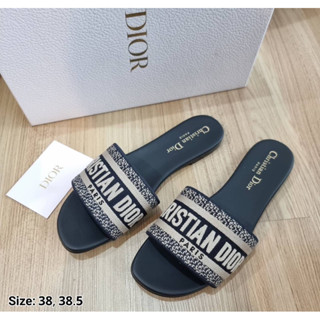 🥿💯% New! Dior Dway Slide (❗️เช็คสต็อคก่อนสั่งอีกทีนะคะ📲)