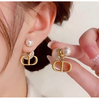 ต่างหูไข่มุกขาว รุ่น “Rosie” 18K gold plated earrings เกรดพรีเมียม สินค้าพร้อมส่ง