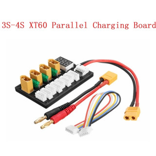 Xt60 Mini Parallel Charging Board 15A Universal 3S 4S Battery Charging Plate