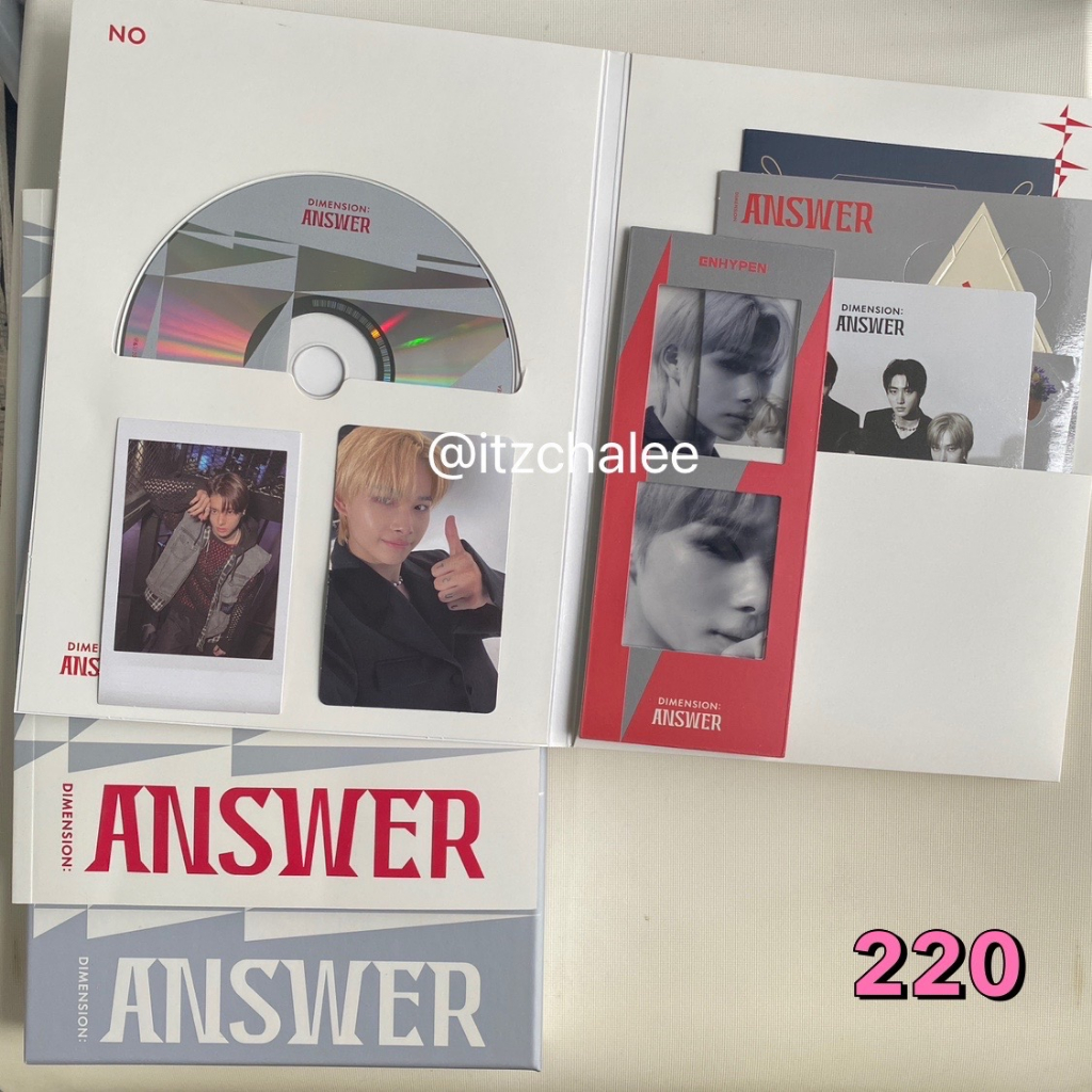 [พร้อมส่ง] อัลบั้ม ENHYPEN Dimension: Answer แกะแล้ว + การ์ด/ที่ขั้นนิกกี้ โพลารอยด์เจค "ของครบ สภาพ