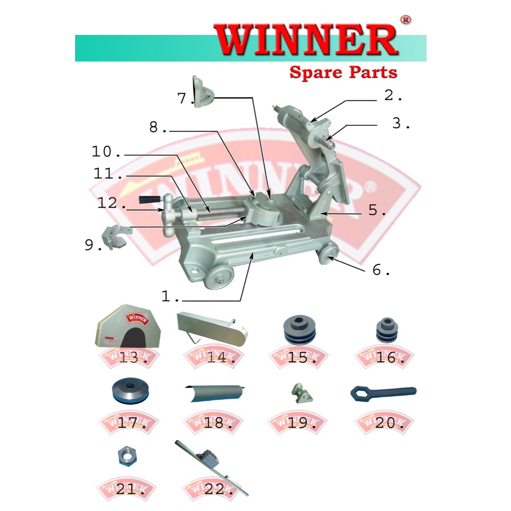Winner อะไหล่แท่นตัดไฟเบอร์รุ่น SM1