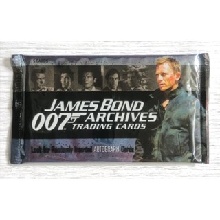 (Sealed Pack) ซองสุ่มการ์ดลายเซ็น พยัคฆ์ร้าย 007 ( JAMES BOND 007 ARCHIVES TRADING CARDS )