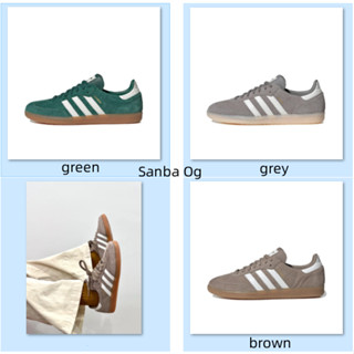 Adidas originals Samba 0G Grey-brown-green ของแท้ 100%