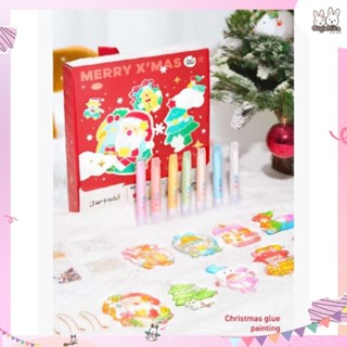 Joan Miro เซทงานประดิษฐ์เพ้นท์แก้วธีมคริสต์มาส Glass Art Kit - Mery Christmas พร้อมอุปกรณ์