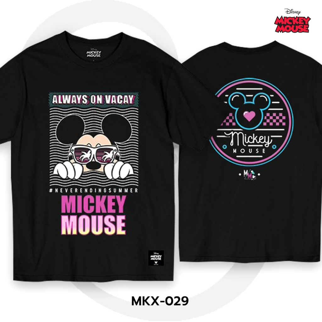 Power 7 Shop เสื้อยืดการ์ตูน มิกกี้เมาส์ ลิขสิทธ์แท้ DISNEY (MKX-029)